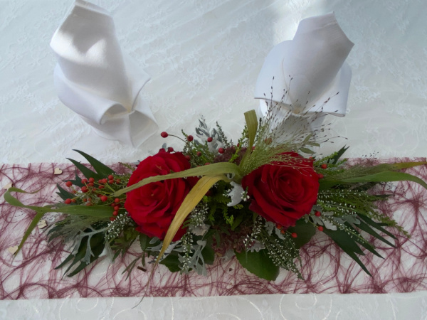 Blumengesteck zur Hochzeit